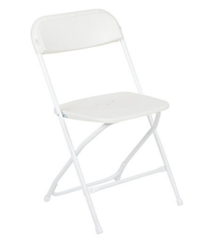  White Folding Chair (economy)